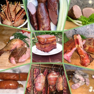 Копчения, копчености, вяленое мясо, колбаса, карбонад, деликатесы Сахалин