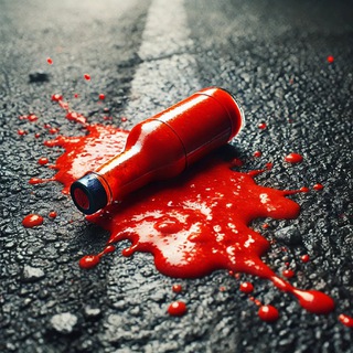 Аджика на асфальте