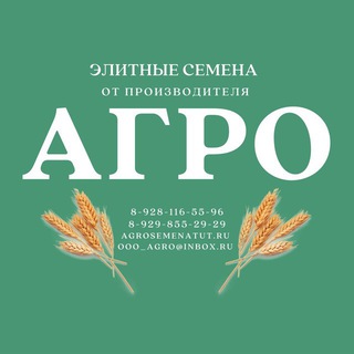 🌾👨‍🌾Элитные семена от производителя ООО «Агро»