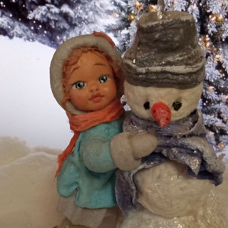 Ватная ëлочная игрушка и не только...