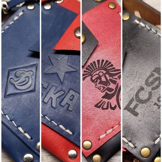 Кожаные кошельки и аксессуары с клубной символикой