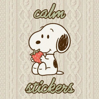 ༉ ‧ calm stickers 🥛