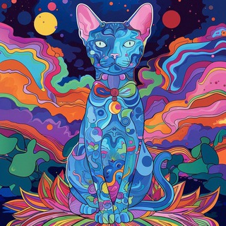 Синий кот (Праздники/открытки/пожелания)