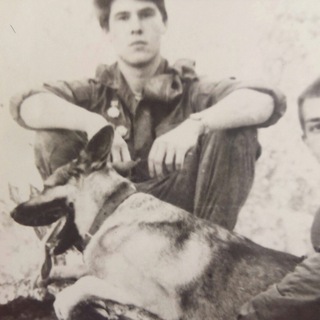 Собака с кинологом