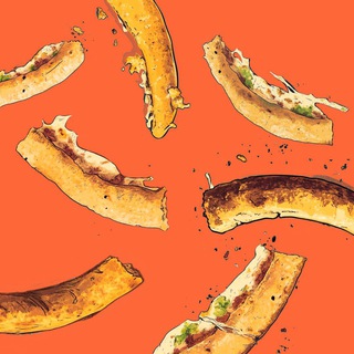 Пицца на пышном тексте