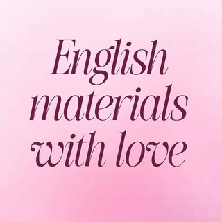 English materials with love🇬🇧
