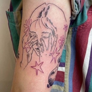 у меня под кожей краска