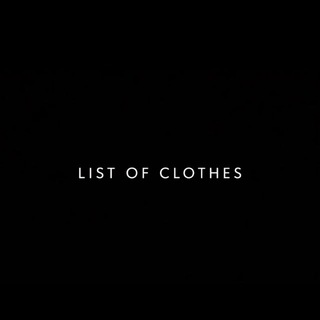 List of clothes