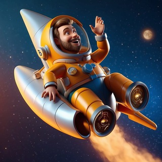 Володя летит на луну