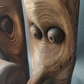 Митя Обской. Скульптуры из коряг.