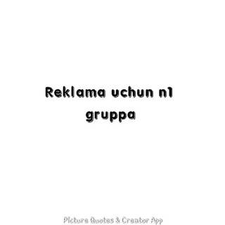 Reklama uchun mahsus gruppa