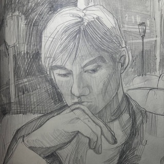 саша читает и пишет