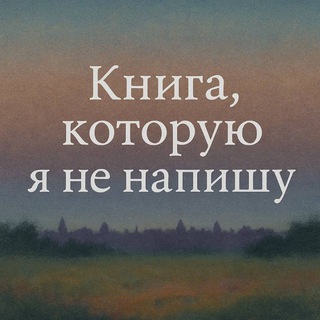 Книга, которую я не напишу