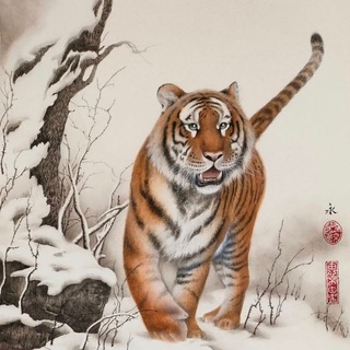 Animalistic painting🎨🎋🪭🎐 Китайская живопись
