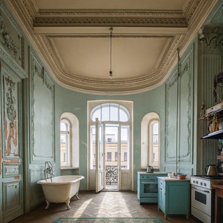 Ванна на кухне