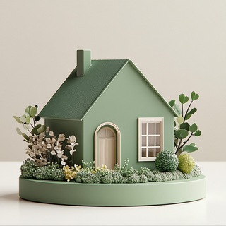 Зеленый домик